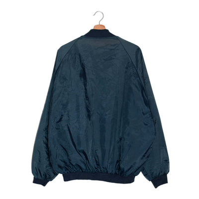 Vintage Varsity Jacket Navy Minimal – XL