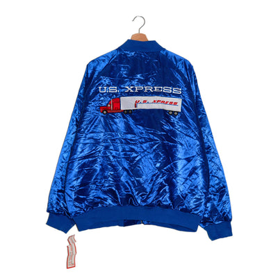 Giacca satin vintage U.S. Xpress Safe Driver - XL