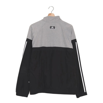 Adidas Tracktop bicolore grigio/nero - L