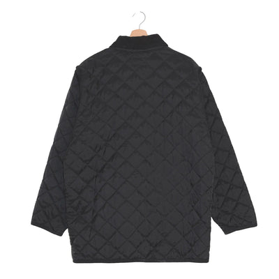 Quilted Jacket Nera con Maniche Rimovibili - XL