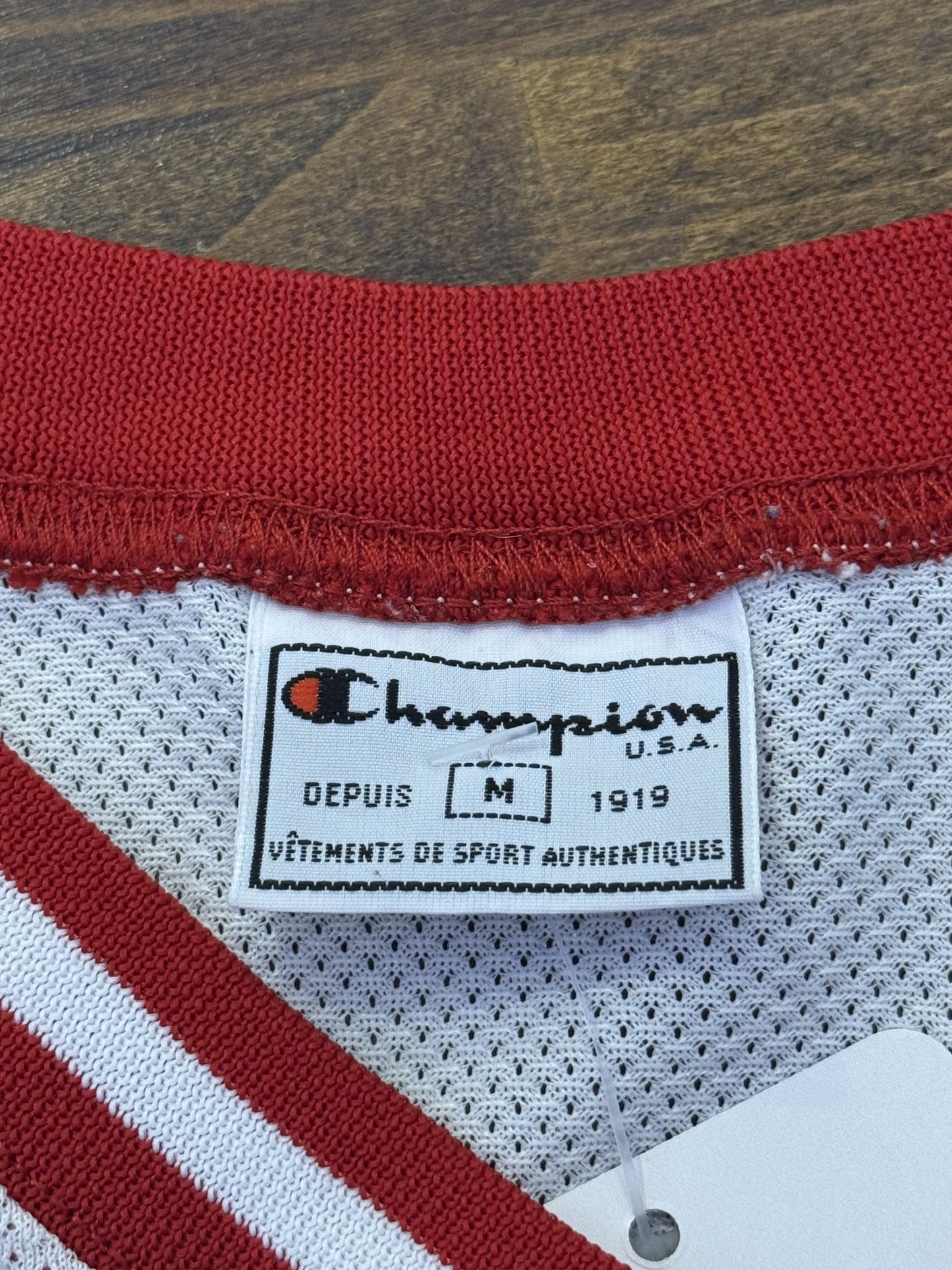 Champion USA Basketball Jersey Mesh Bianco Depuis 1919 – M 6