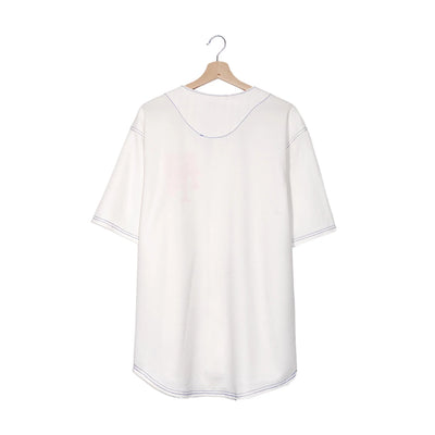 True Fan New York Mets Baseball Jersey Bianca Pinstripe – M 2