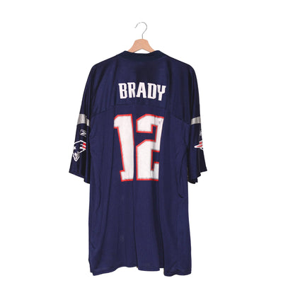 Reebok NFL New England Patriots Tom Brady #12 Blu Navy – 2XL 2