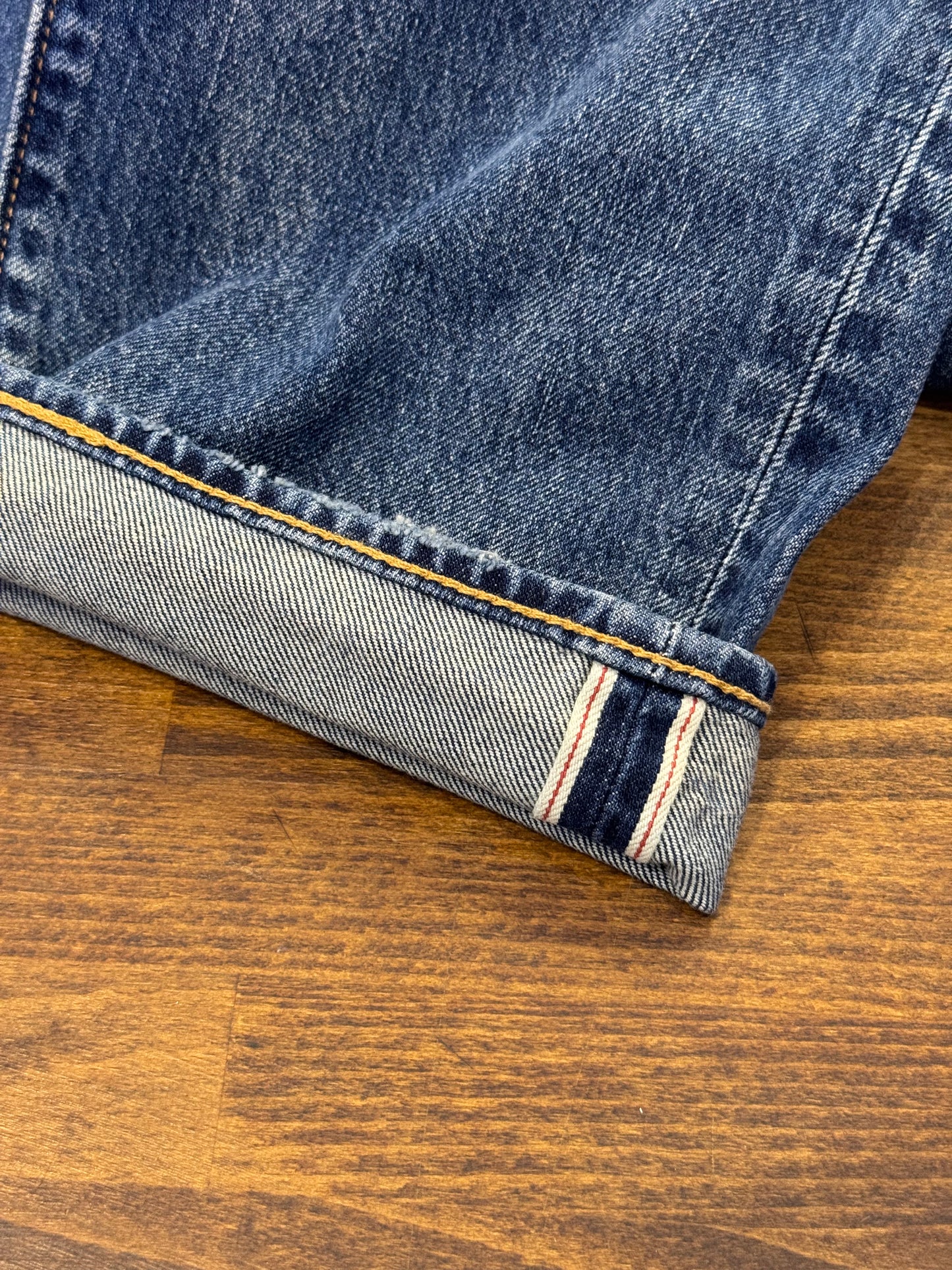 Levi's 511 Premium Slim Selvedge Denim Blu Scuro W34