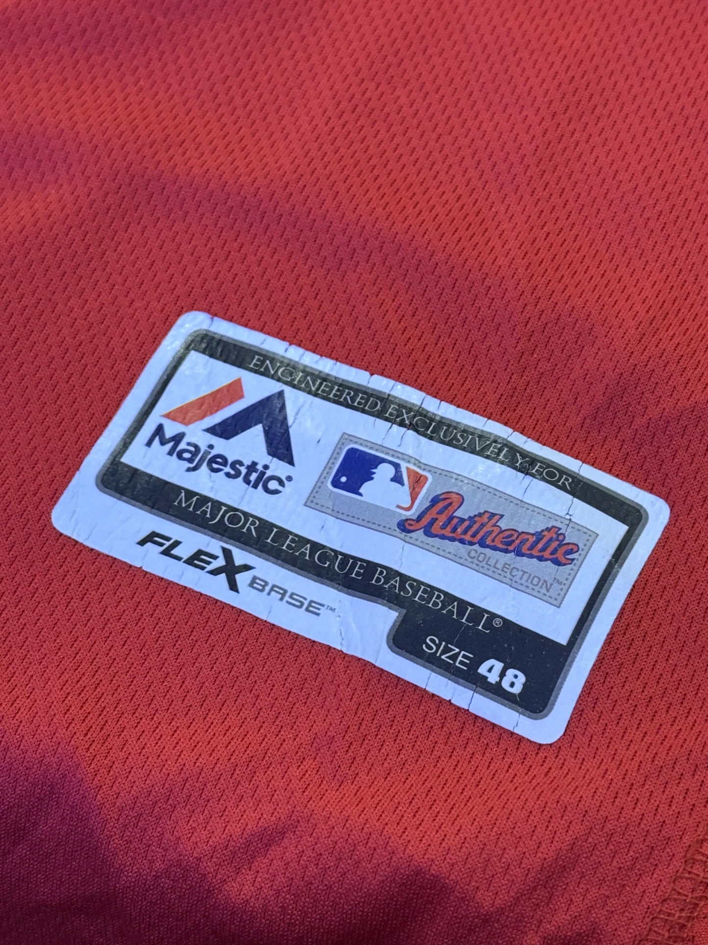 Majestic MLB Toronto Blue Jays Justin Smoak #14 Rossa – Flex Base – 48 4