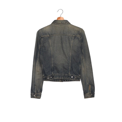 Giacca Jeans Diesel Denim Vintage Wash Khaki – Made in Italy – S