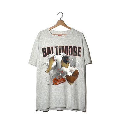 Nutmeg T-Shirt Orioles Baltimore Grigia Made in USA - XL