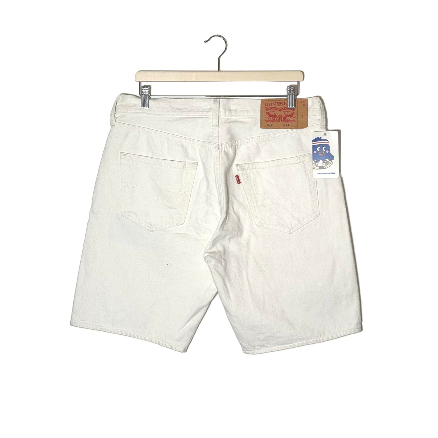 Levi's 501 Bermuda Denim Bianco