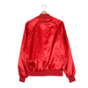 Vintage Red Satin Varsity Jacket from the 1980s – L