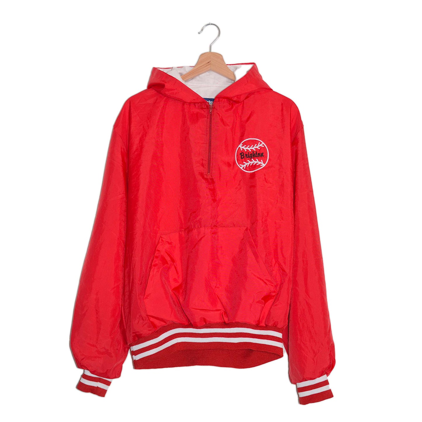 Vintage Red Anorak Baseball “Bulldogs” – L