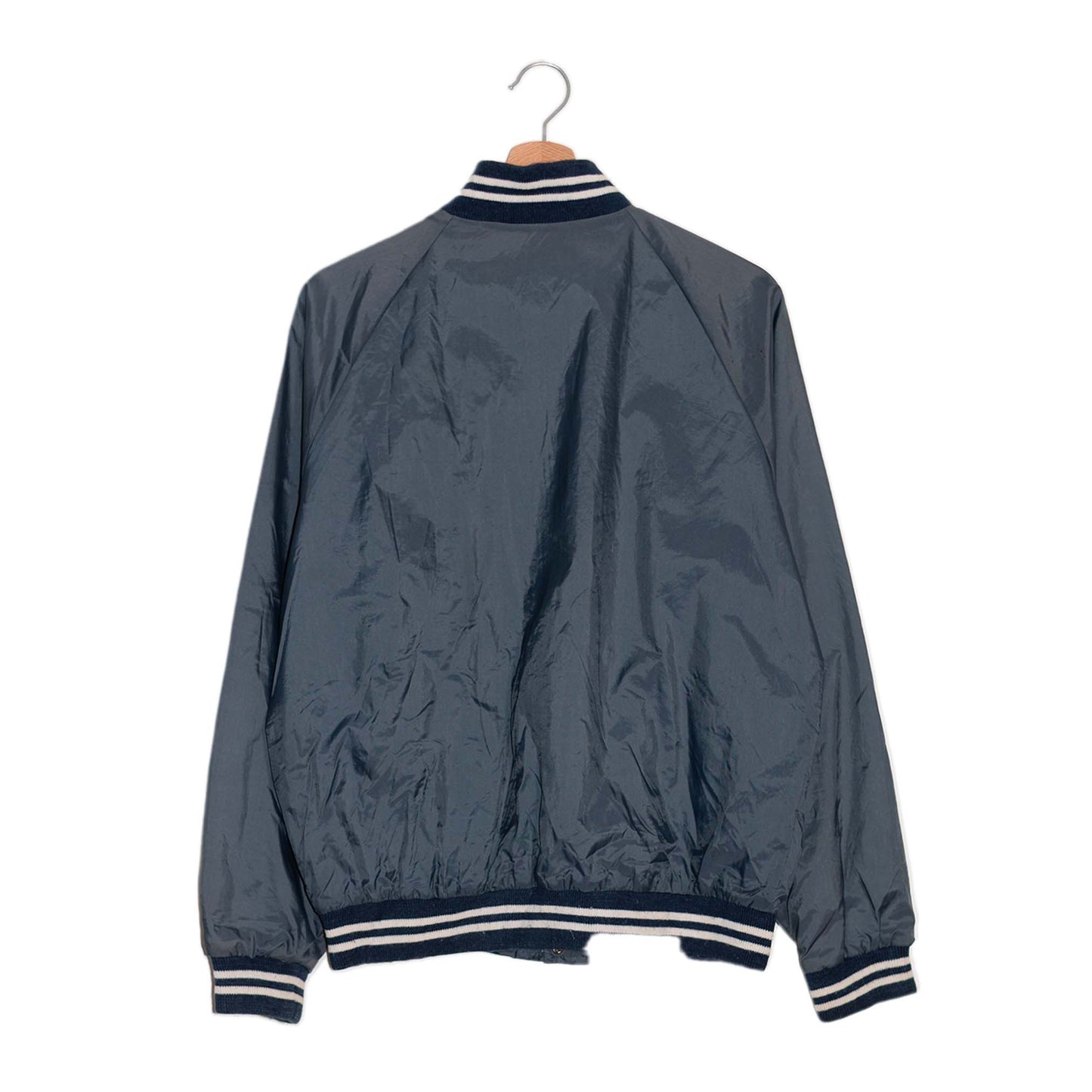 Vintage Navy Blue Varsity Jacket – L