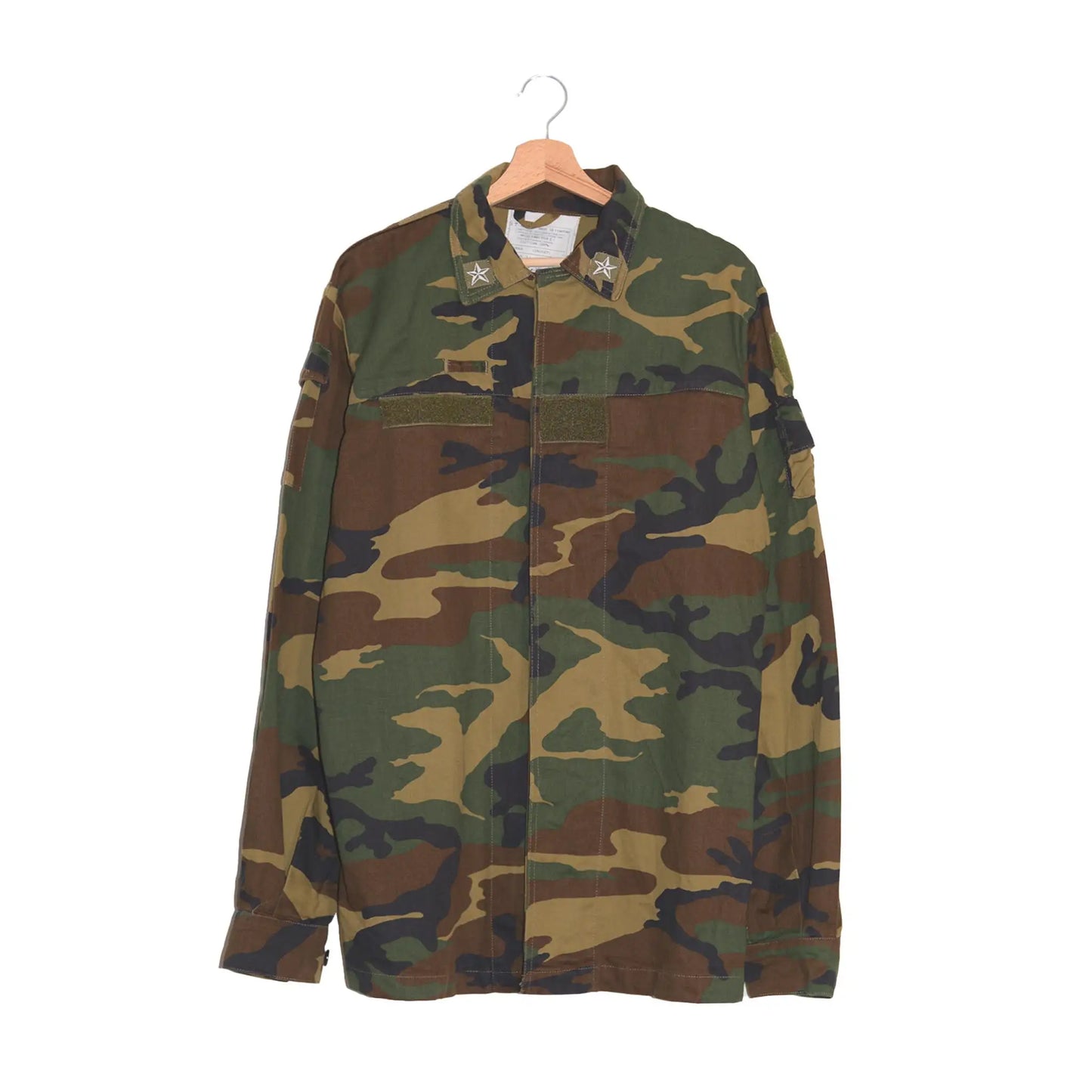 Woodland Camo Military Jacket - Size L
