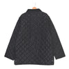 Black Quilted Jacket with Removable Sleeves - XXL