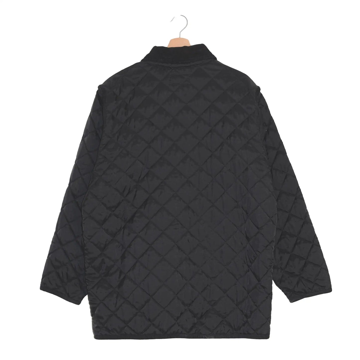 Black Quilted Jacket with Removable Sleeves - XL
