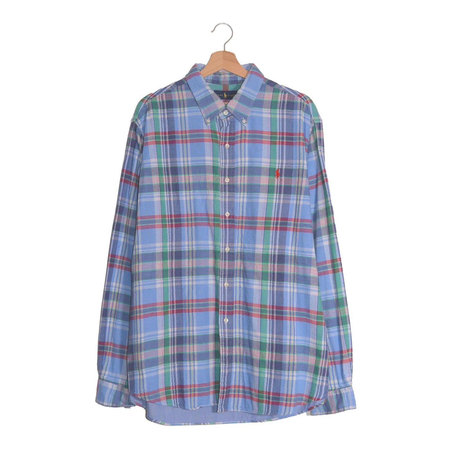 Ralph Lauren Classic Fit Plaid Cotton Twill Shirt - Size L