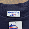 Felpa Vintage Reebok Crewneck Navy Anni '90 – Logo Ricamato – Made in Italy – Taglia S
