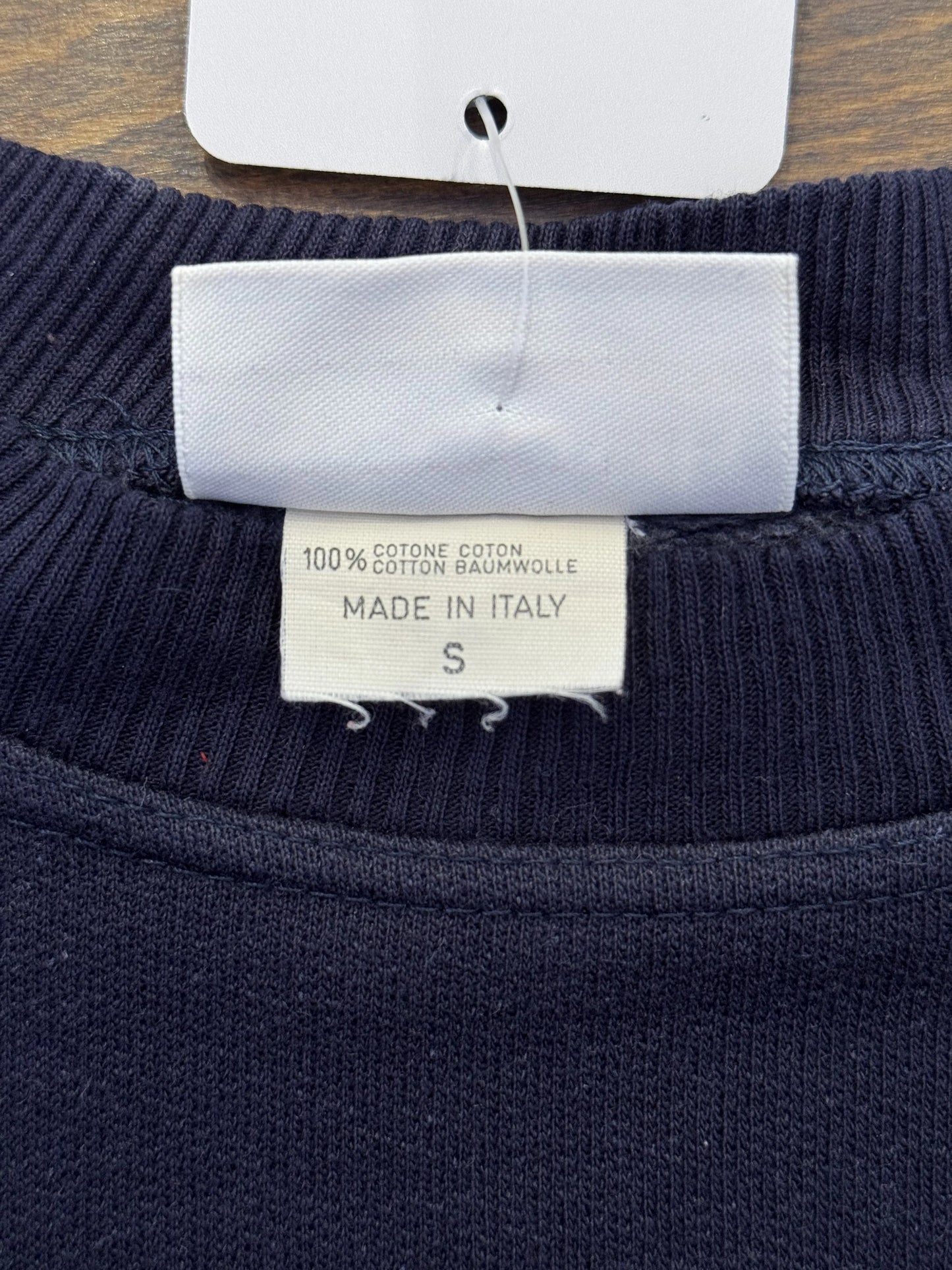 Felpa Vintage Reebok Crewneck Navy Anni '90 – Logo Ricamato – Made in Italy – Taglia S