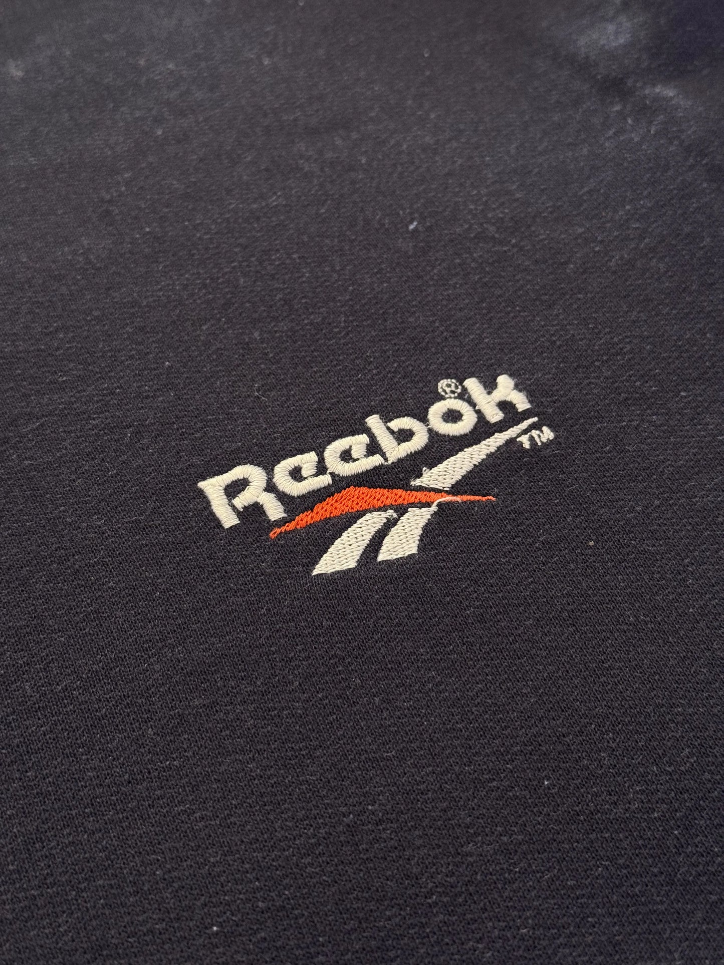 Felpa Vintage Reebok Crewneck Navy Anni '90 – Logo Ricamato – Made in Italy – Taglia S