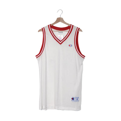Champion USA Basketball Jersey Mesh Bianco Depuis 1919 – M