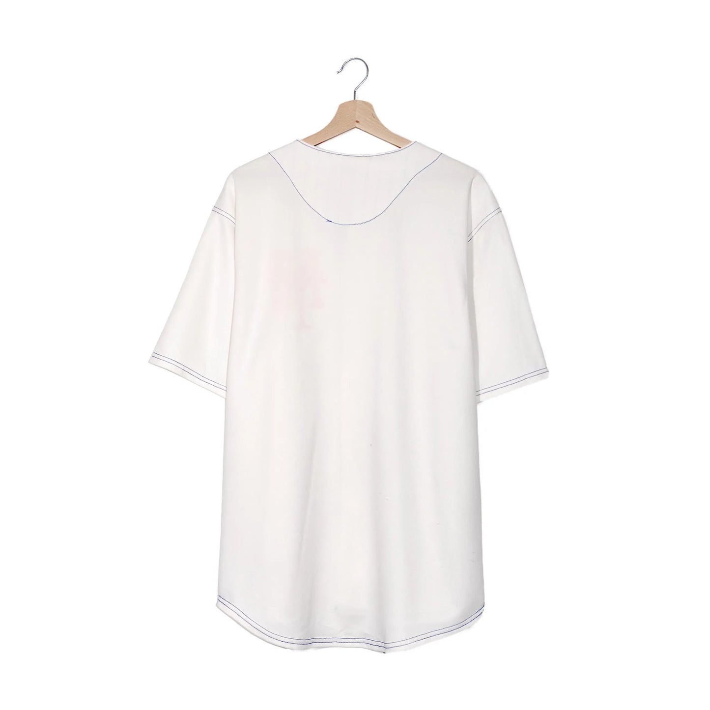 True Fan New York Mets Baseball Jersey Bianca Pinstripe – M 2