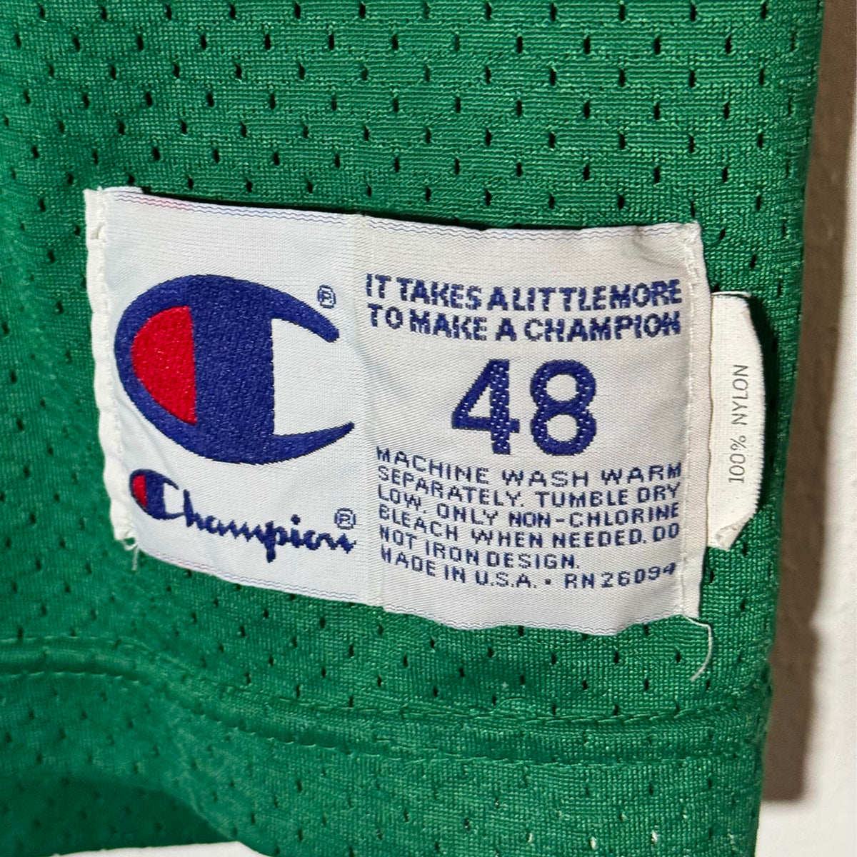 Champion Jersey Football Notre Dame Verde #3 Made in USA 48 XL