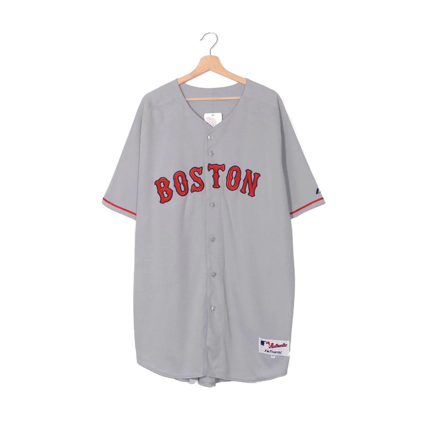 Majestic MLB Boston Red Sox Josh Beckett #19 Grigia – Made in USA – 52