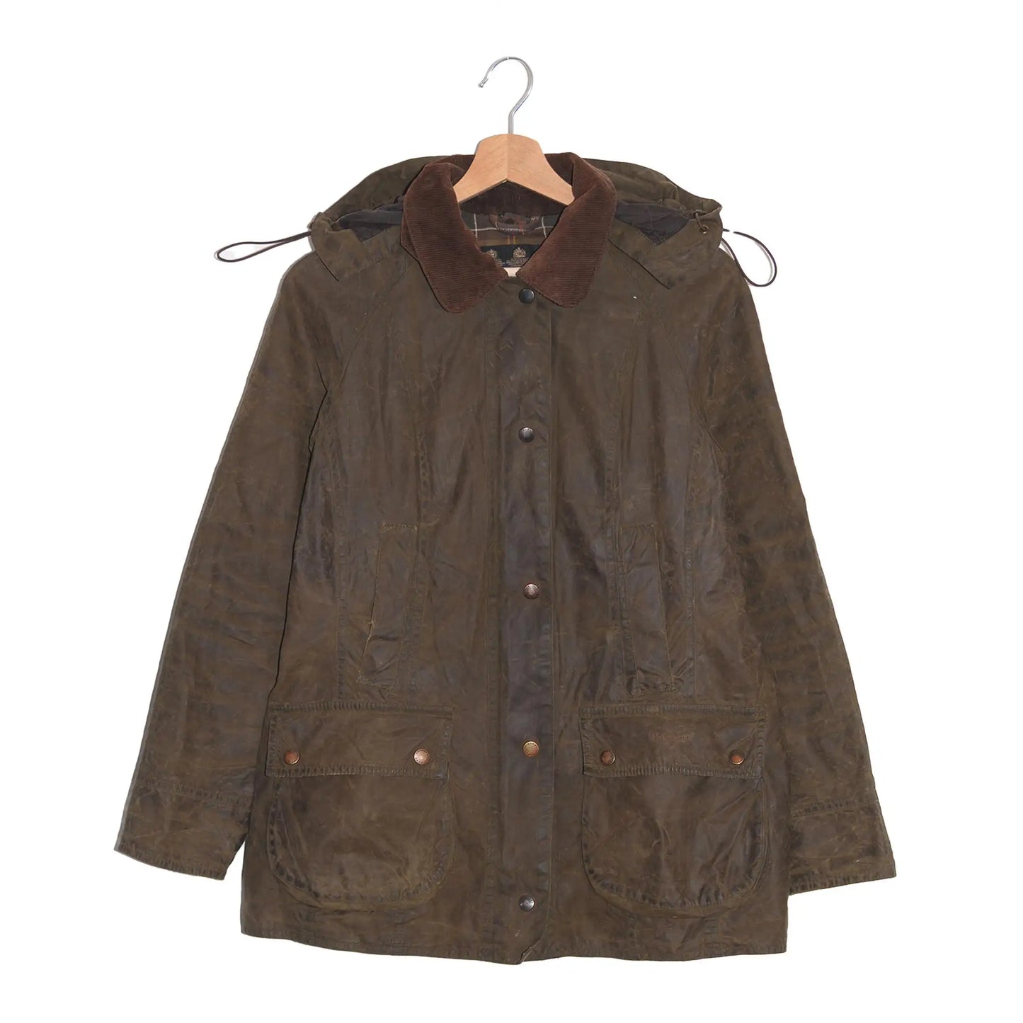 Barbour Beadnell Wax Jacket with Hood - Women's M/L 