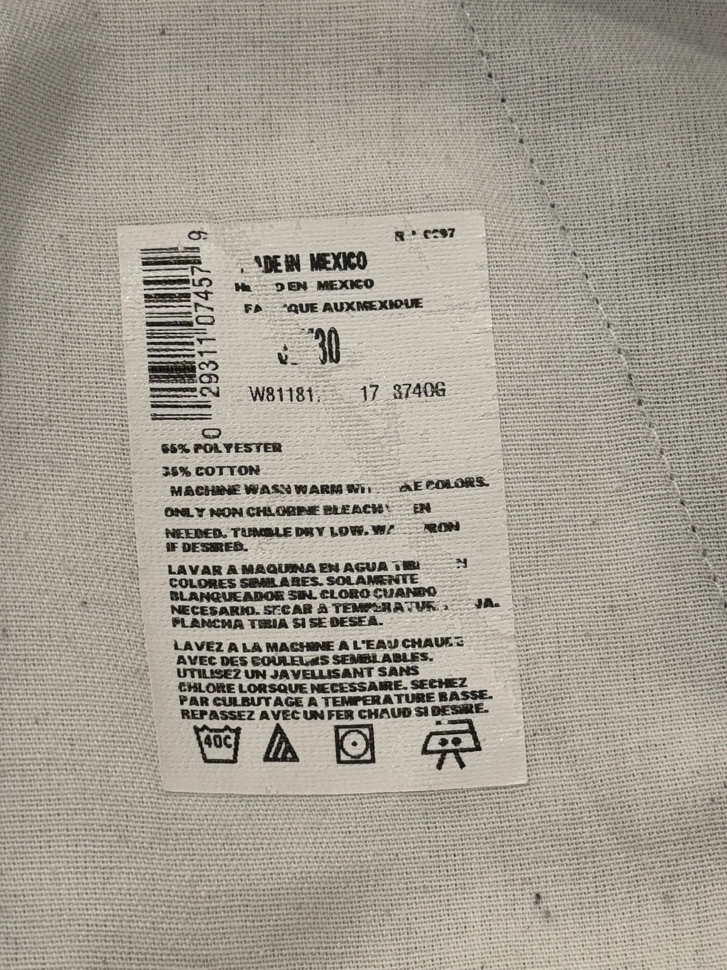 Dickies 874 Original Fit Olive Green Workwear Chino – W30 3