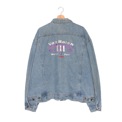Vintage Lee Denim Jacket Van Halen III World Tour 1998 (Fandom Bootleg) - Taglia XXL