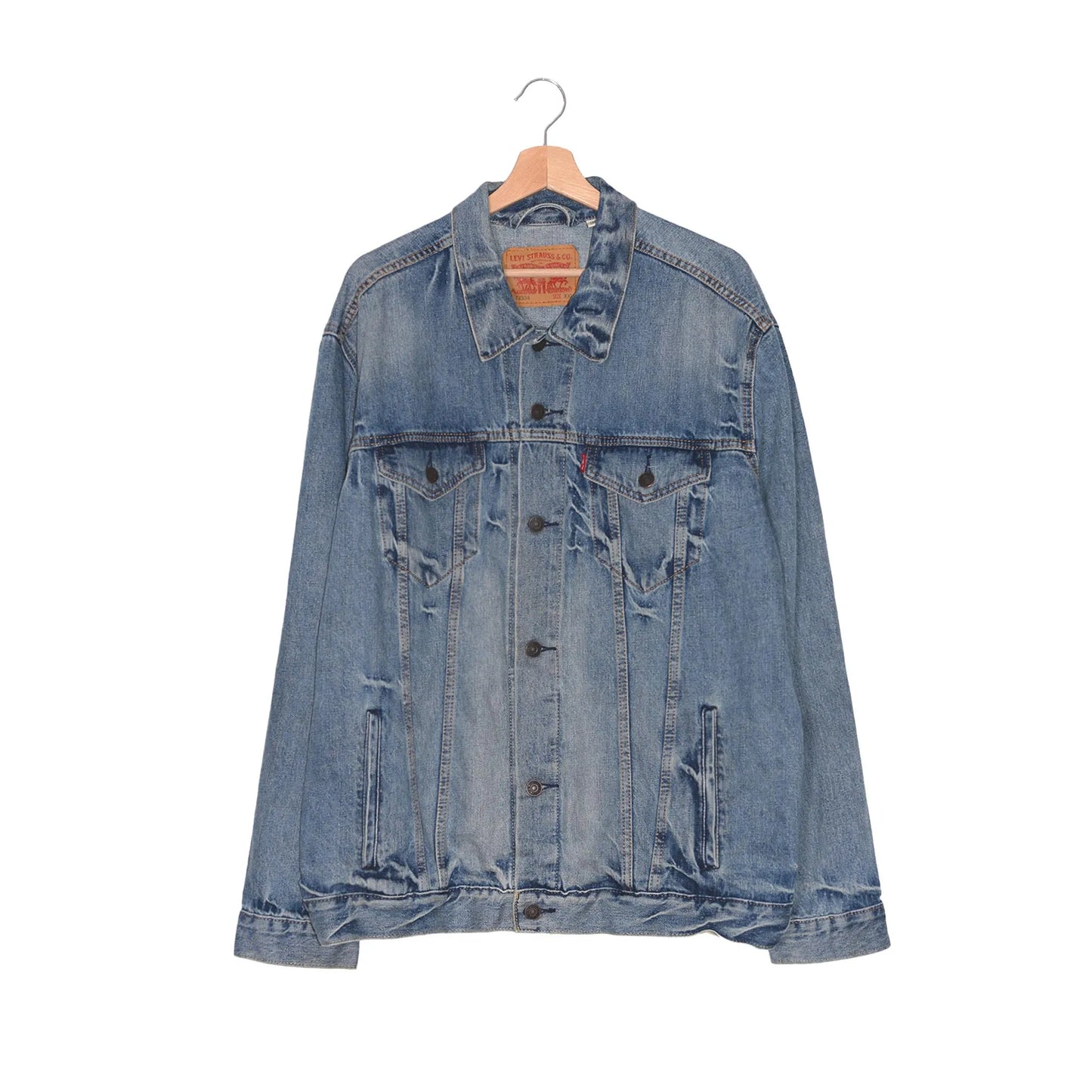 Levi's Trucker Jacket 72334 Denim Faded Mid Blue XXL