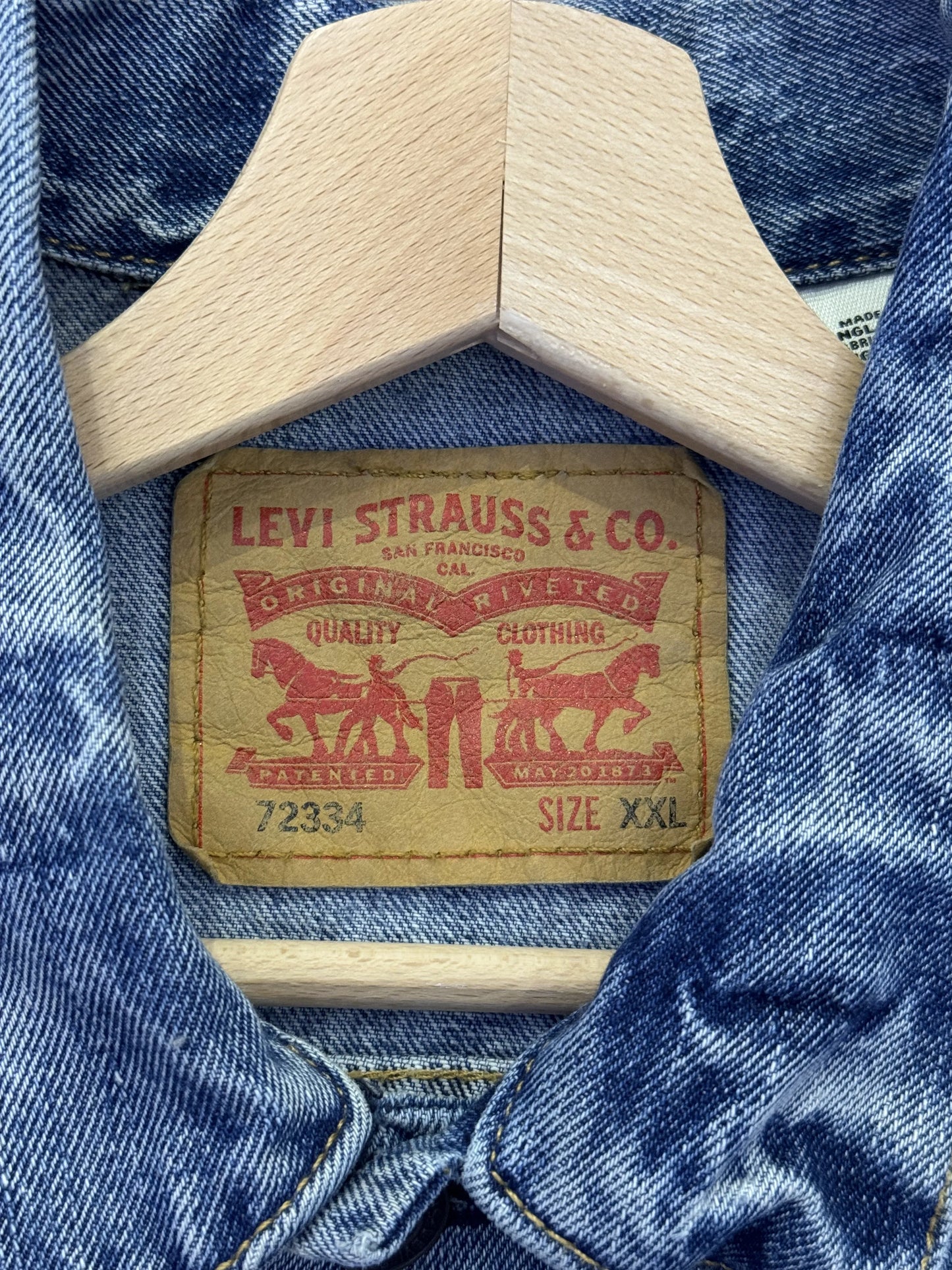 Levi's Trucker Jacket 72334 Denim Faded Mid Blue XXL 3