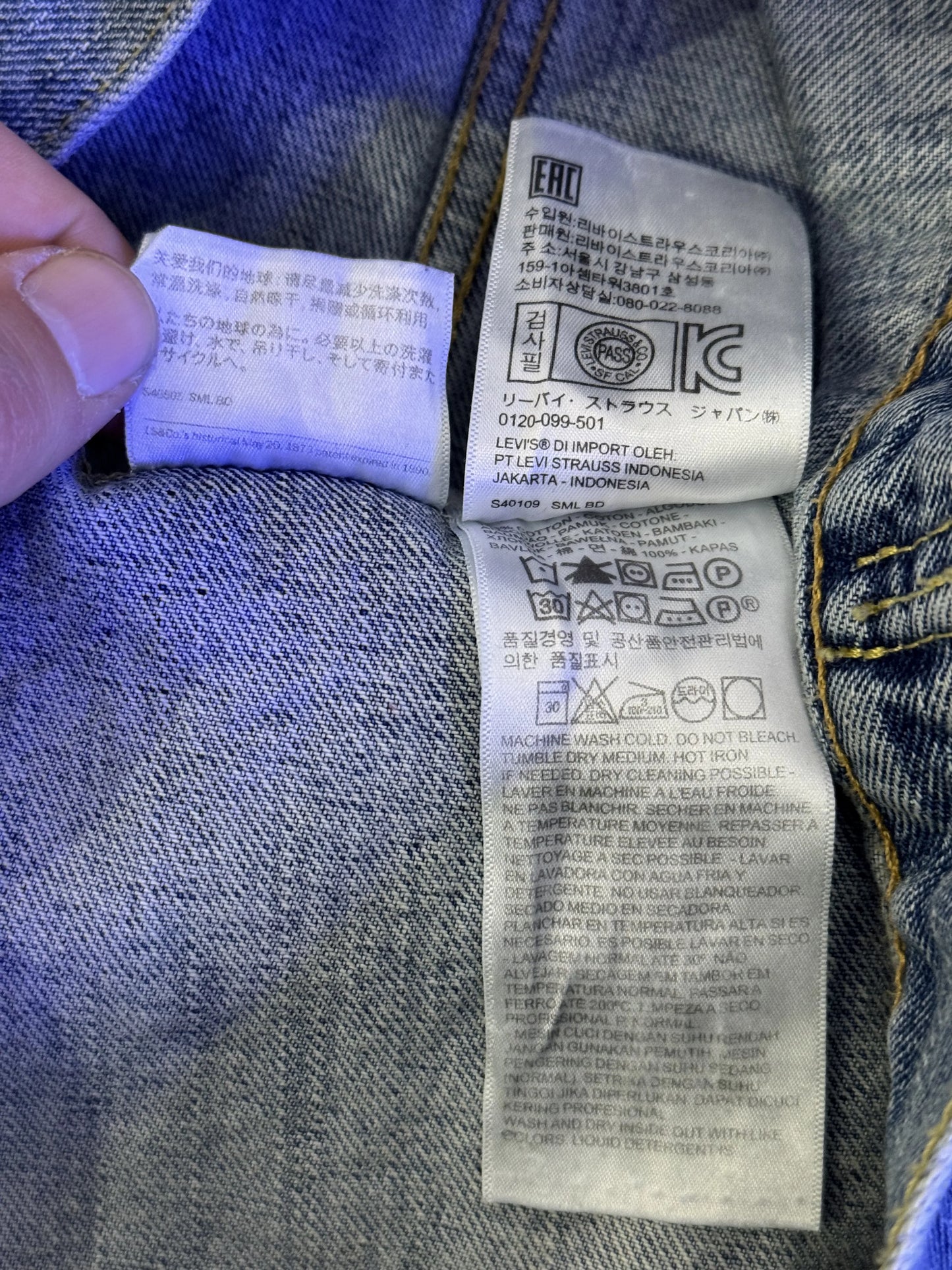 Levi's Trucker Jacket 72334 Denim Faded Mid Blue XXL 6