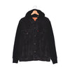 Giacca Jeans Levi's Trucker Vintage Fit Nera con Cappuccio Pile – L
