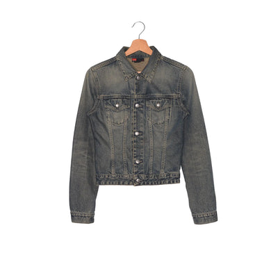 Giacca Jeans Diesel Denim Vintage Wash Khaki – Made in Italy – S