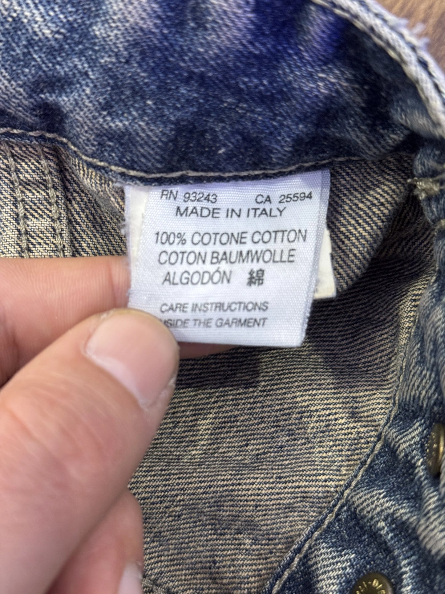 Giacca Jeans Diesel Denim Vintage Wash Khaki – Made in Italy – S