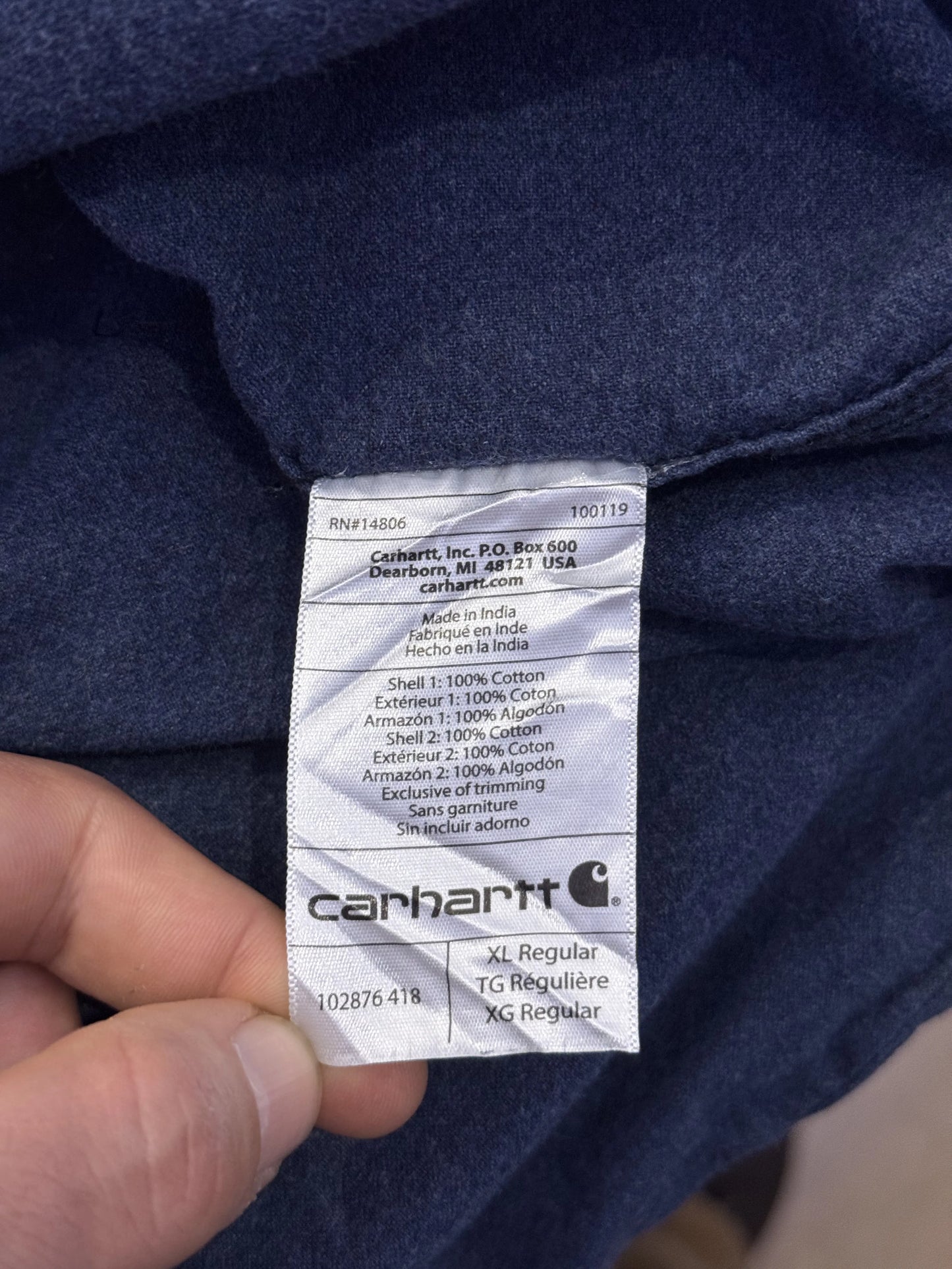 Carhartt Workwear Camicia Canvas Bicolore Gomiti XL 4