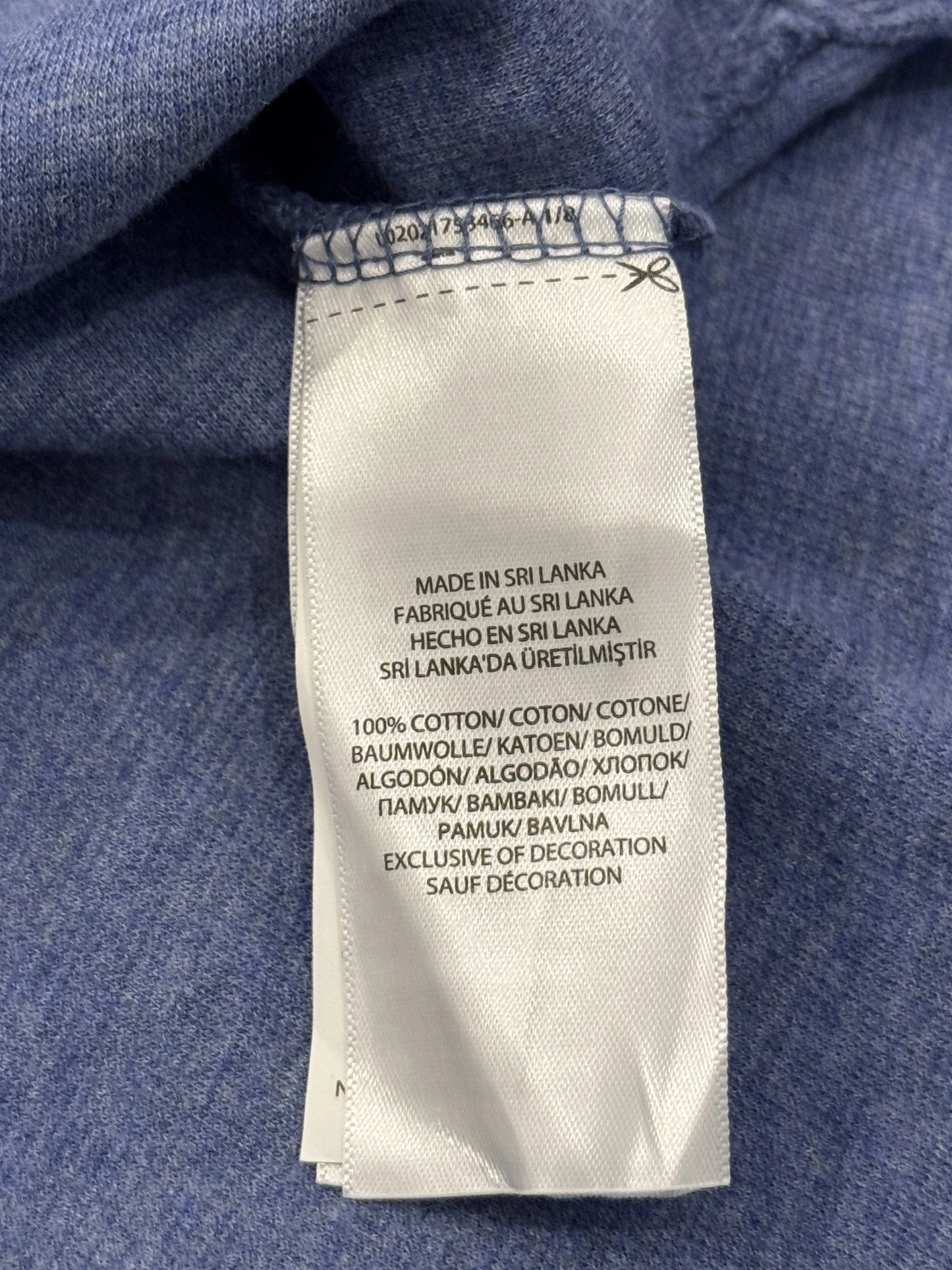 Felpa Half-Zip Polo Ralph Lauren Estate Rib Blu Melange – Pony Ricamato – Taglia S