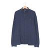Felpa Half-Zip Polo by Ralph Lauren Vintage Navy Melange – Pony Verde – Taglia XL