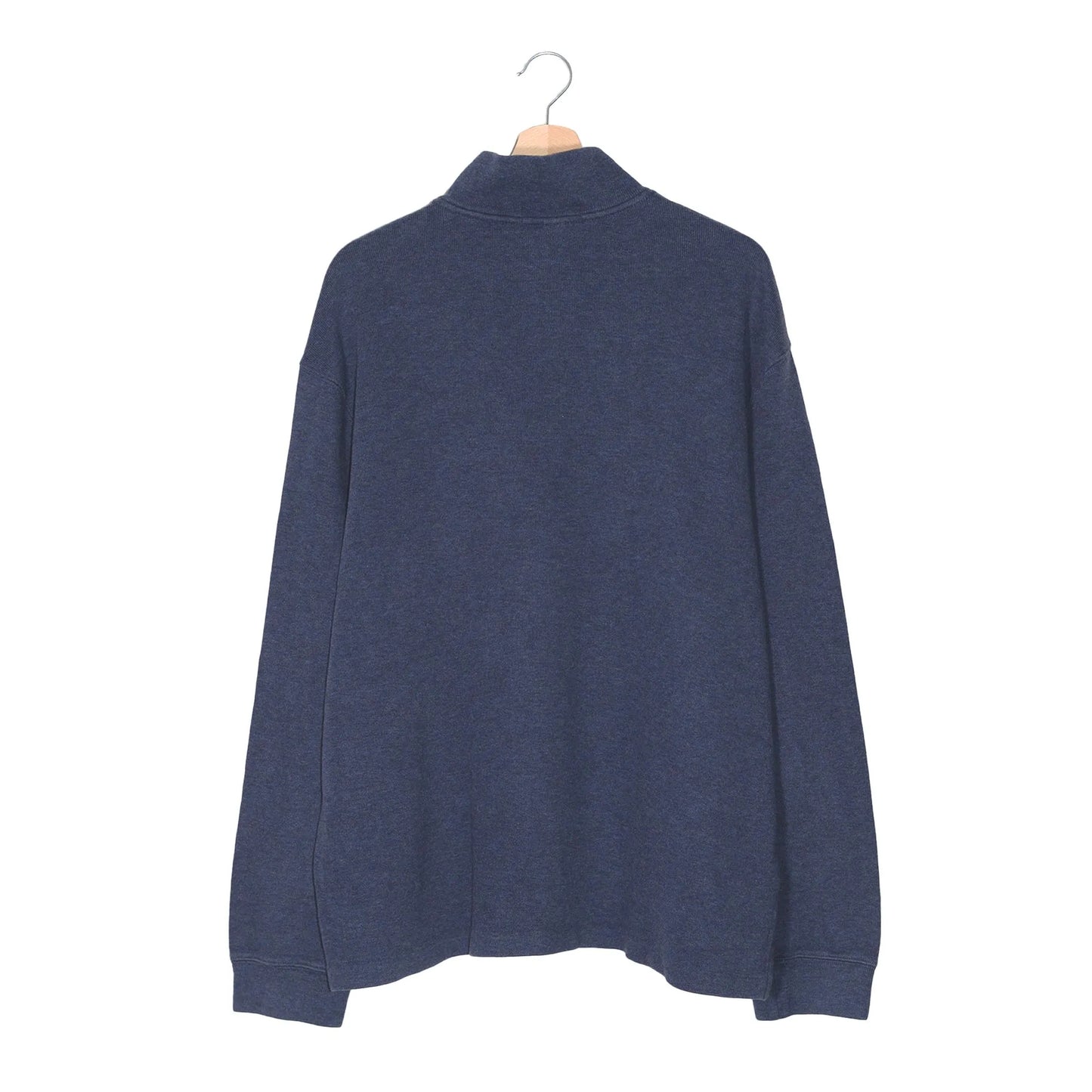 Felpa Half-Zip Polo by Ralph Lauren Vintage Navy Melange – Pony Verde – Taglia XL