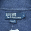 Felpa Half-Zip Polo by Ralph Lauren Vintage Blu Denim Melange – Pony Rosso – Taglia L