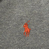 Felpa Half-Zip Polo by Ralph Lauren Vintage Blu Denim Melange – Pony Rosso – Taglia L