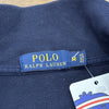 Felpa Half-Zip Polo Ralph Lauren Navy – Pony Rosso – Zip con Linguetta in Pelle – Taglia M