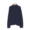 Felpa Half-Zip Polo Ralph Lauren Navy – Pony Rosso – Zip con Linguetta in Pelle – Taglia XL