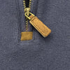 Felpa Half-Zip Polo Ralph Lauren Navy – Pony Rosso – Zip con Linguetta in Pelle – Taglia XL