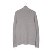 Felpa Half-Zip Polo Ralph Lauren Grigio Melange – Pony Blu Navy – Zip in Pelle – Taglia M