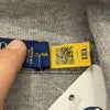 Felpa Half-Zip Polo Ralph Lauren Grigio Melange – Pony Blu Navy – Zip in Pelle – Taglia M