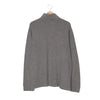Felpa Half-Zip Polo Ralph Lauren Grigio Melange – Pony Cuoio – Tono su Tono – Taglia L