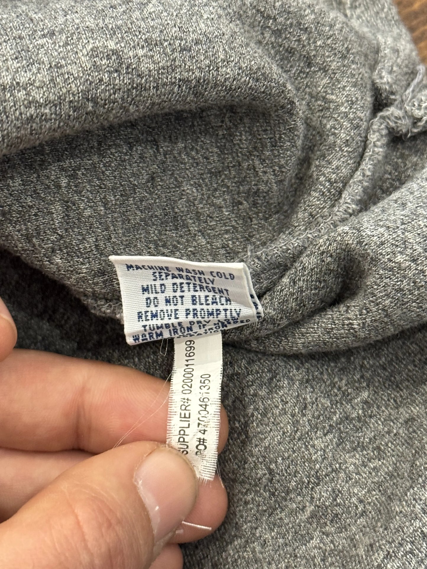 Felpa Half-Zip Polo Ralph Lauren Grigio Melange – Pony Cuoio – Tono su Tono – Taglia L