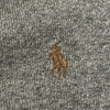 Felpa Half-Zip Polo Ralph Lauren Grigio Melange – Pony Cuoio – Tono su Tono – Taglia L