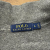 Felpa Half-Zip Polo Ralph Lauren Grigio Melange – Pony Cuoio – Tono su Tono – Taglia L
